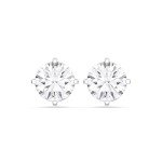 14K White Gold 1 Carat Lab Grown Diamond Studs