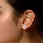 Lab Grown Diamond Earring Jackets in White Gold