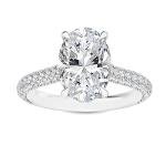1 Carat Lab Grown Diamond Vintage Engagement Ring