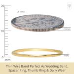 14K Gold Wedding Bands for Men and Women