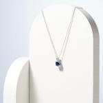 Sterling Silver September Birthstone Pendant Necklace