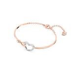 Swarovski Hyperbola Rose-Gold Bangle Bracelet