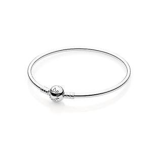 PANDORA Gold Ball Clasp Bangle Bracelet for Her