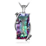 16 CT Natural Quartz Pendant Necklace in Silver
