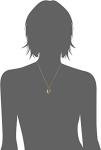 14k Gold-Filled Oval Pendant Diamond Locket Necklace