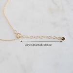 Dainty 14k Gold Cross Necklace for Women