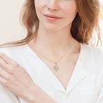 Silver Heart Infinity Necklace for Mom's Gift