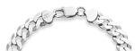 Miabella Men's 9mm Diamond-Cut Cuban Link Bracelet