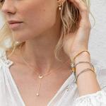 Gorjana Beaded Gemstone Bracelet in 18k Gold