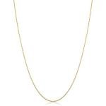 14k Yellow Gold Rope Chain Pendant Necklace 18
