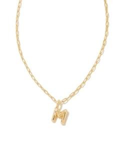 Kendra Scott Gold-Plated Letter M Pendant Necklace