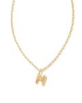 Kendra Scott Gold-Plated Letter M Pendant Necklace