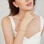 Sterling Silver Infinity Heart Charm Bracelet