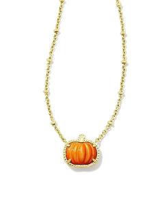 Kendra Scott Gold Pumpkin Pendant Necklace for Women