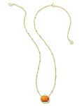 Kendra Scott Gold Pumpkin Pendant Necklace for Women