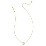 Kendra Scott Mother-of-Pearl Volleyball Pendant Necklace