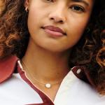 Kendra Scott Mother-of-Pearl Volleyball Pendant Necklace