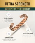 Copper Magnetic Bracelets for Men and Women