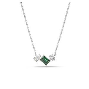 Swarovski Mesmera Green & Clear Stone Necklace