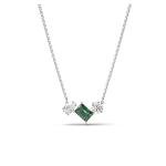 Swarovski Mesmera Green & Clear Stone Necklace