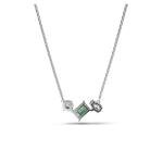 Swarovski Mesmera Green & Clear Stone Necklace
