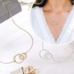 Inspirational Necklace for Women with Interlocking Rings