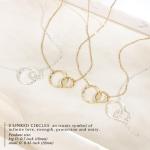 Inspirational Necklace for Women with Interlocking Rings