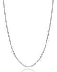 Miabella 925 Sterling Silver 2mm Box Chain Necklace