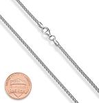 Miabella 925 Sterling Silver 2mm Box Chain Necklace
