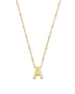 Kendra Scott Gold Letter A Pendant Necklace