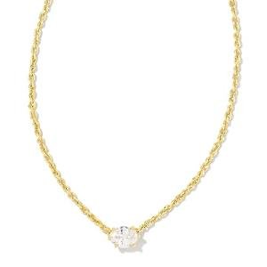 Kendra Scott 14k Gold-Plated White Crystal Necklace