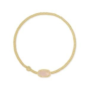Kendra Scott Grayson Stretch Bracelet in Gold Quartz
