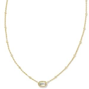 Kendra Scott Mini Elisa Gold-Plated Pendant Necklace