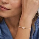 Kendra Scott Grayson Stretch Bracelet in Gold Quartz