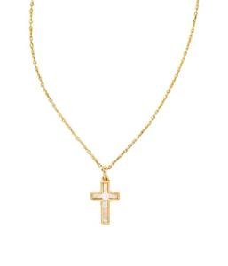 Kendra Scott Gold-Plated Cross Pendant Necklace