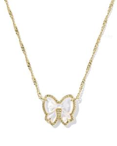 Kendra Scott Haley Bow Pendant Necklace in Gold