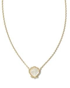 Kendra Scott Brynne Gold-Plated Shell Pendant Necklace