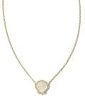 Kendra Scott Brynne Gold-Plated Shell Pendant Necklace