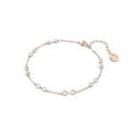 Swarovski Round Cut Rose Gold Bracelet Strand