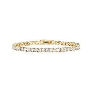 14K Gold Plated Cubic Zirconia Tennis Bracelet