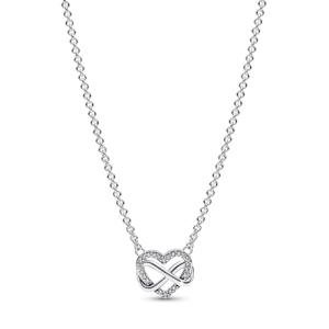 PANDORA Heart Infinity Necklace with Adjustable Lengths