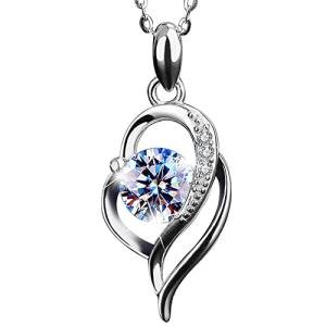 Missia Moissanite Silver Necklace with Gift Box