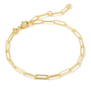 Kendra Scott Gold-Plated Paperclip Bracelet for Women