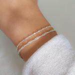 Annika Bella Double Stranded Silver Bracelet for Women