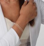 Annika Bella Double Stranded Silver Bracelet for Women