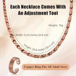 Vicmag Copper Magnetic Necklace for Men and Women