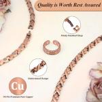 Vicmag Copper Magnetic Necklace for Men and Women