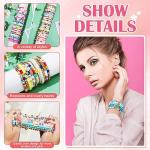 100 Colorful Beaded Surfer Bracelets Set