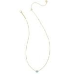 Kendra Scott Mini Elisa Gold-Plated Turquoise Necklace