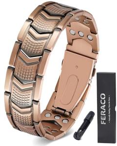 Men's Copper Magnetic Therapy Bracelet with Clasp